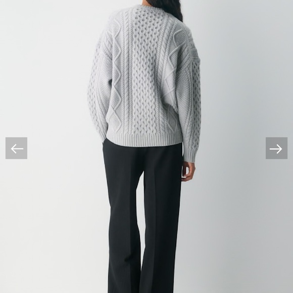 Aritzia Heritage Knit Merino Wool Crew Sweater New - Picture 3 of 9